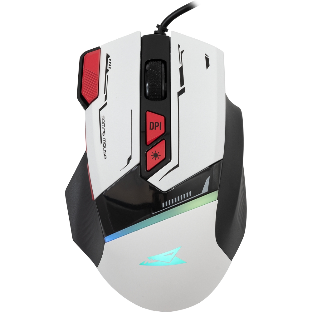 Mysz gamingowa RGB Baracuda MANTA biala